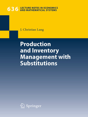 cover image of Production and Inventory Management with Substitutions